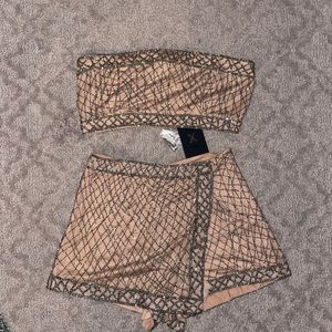 NWT Dre Top & Skort Set by NBD in Candy